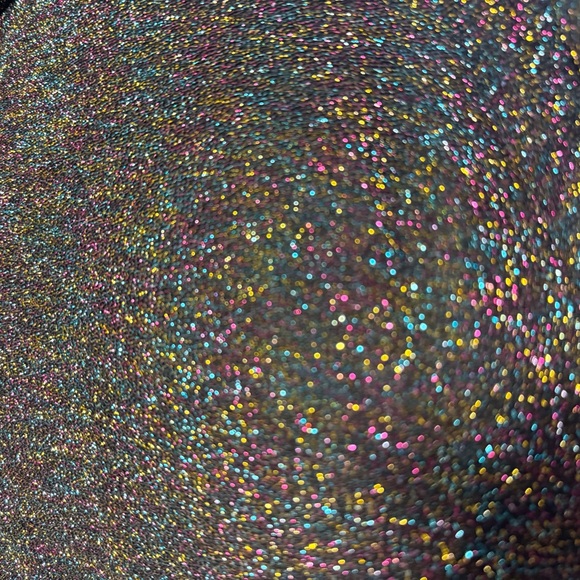 Nine West Black Metallic Sparkle Flutter Sleeve Belted Cropped Jumpsuit size M - Picture 6 of 9